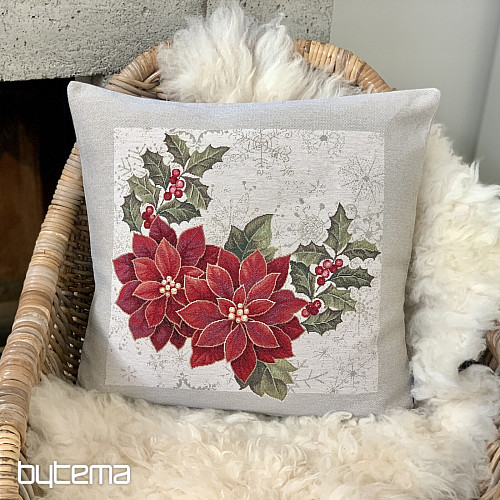 Christmas tapestry cover CHRISTMAS STAR cut-out frame