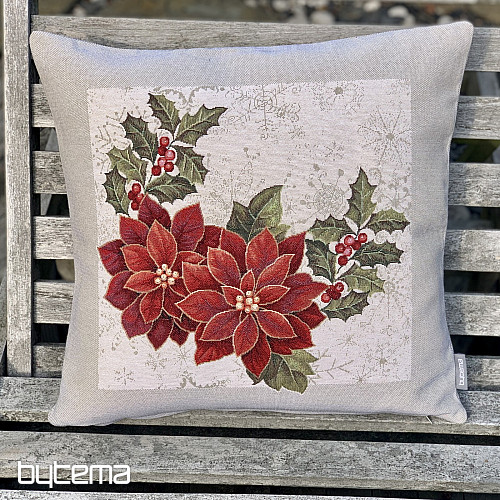 Christmas tapestry cover CHRISTMAS STAR cut-out frame