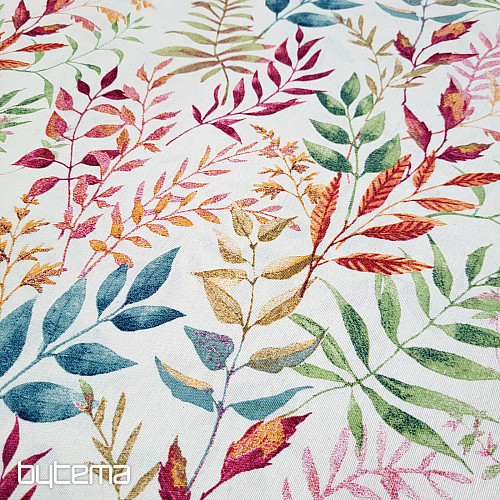 Decorative fabric MARACAIBO colorful leaves