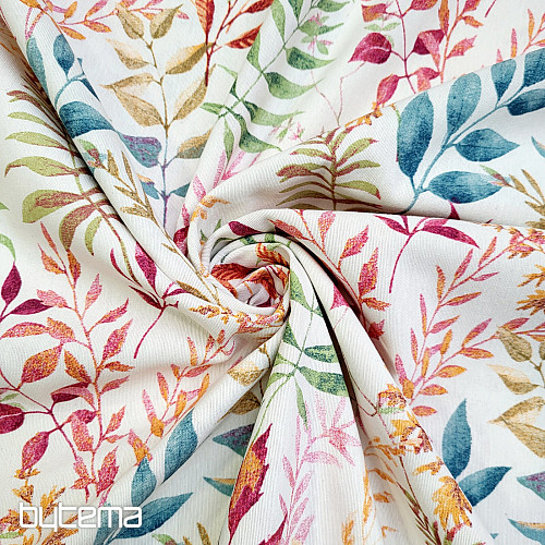 Decorative fabric MARACAIBO colorful leaves
