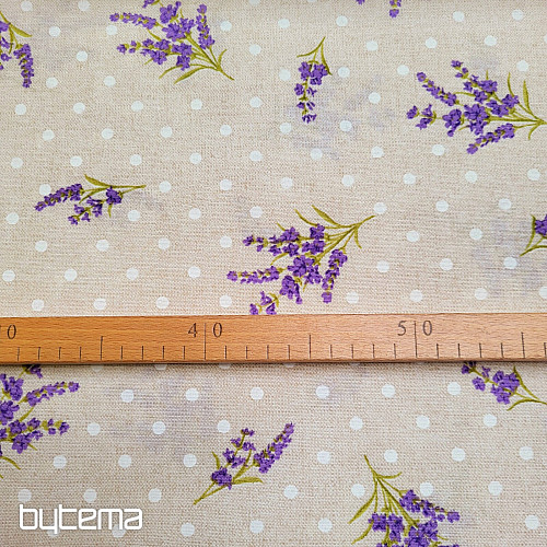 Decorative fabric LAVENDER dots