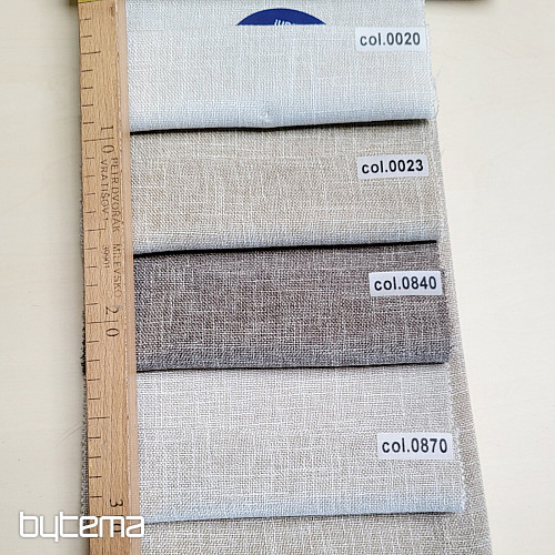 Luxury one-color designer decorative fabric GERSTER 77049/870 LIGHT BEIGE