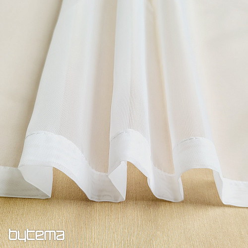 Finished voile curtain WHITE