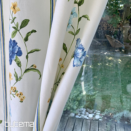 Finished curtain for loops COUNTRY GARDEN