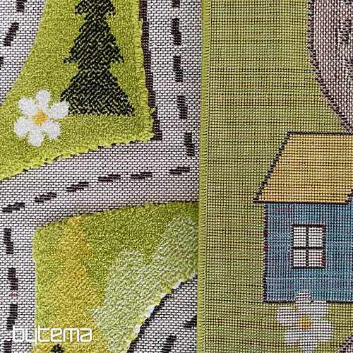 Children's rug Color Kids 02 green