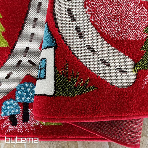 Children's rug Color Kids 02 red