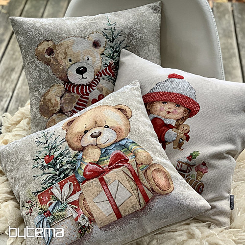 Christmas tapestry TEDDY BEAR WITH LETTER