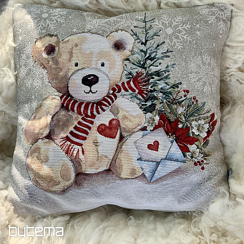 Christmas tapestry TEDDY BEAR WITH LETTER