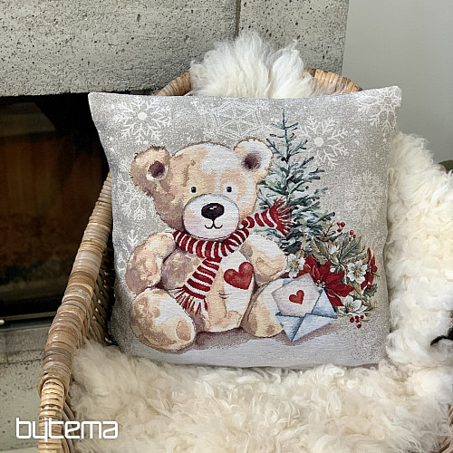 Christmas tapestry TEDDY BEAR WITH LETTER