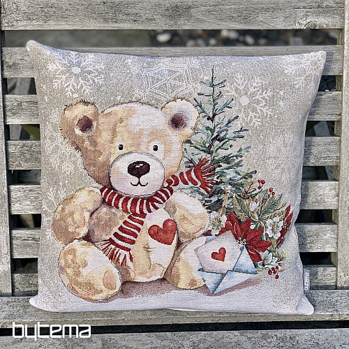 Christmas tapestry TEDDY BEAR WITH LETTER