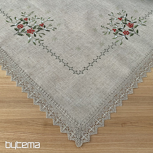 Mistletoe lace tablecloth