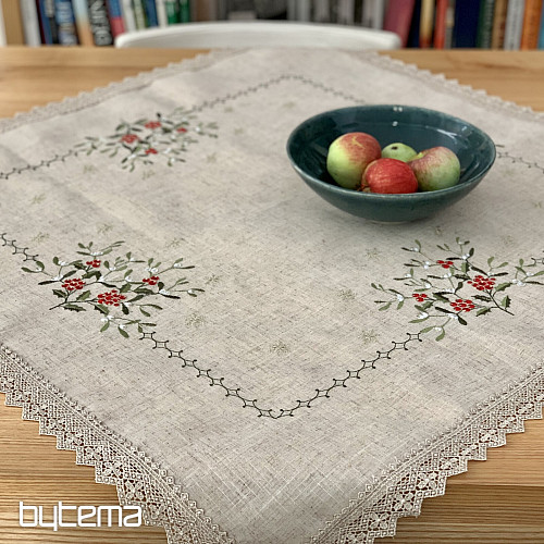 Mistletoe lace tablecloth