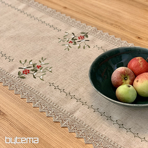 Mistletoe lace tablecloth
