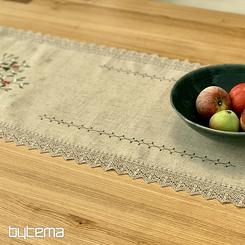 Mistletoe lace tablecloth