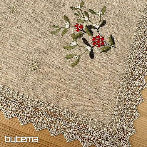 Mistletoe lace tablecloth