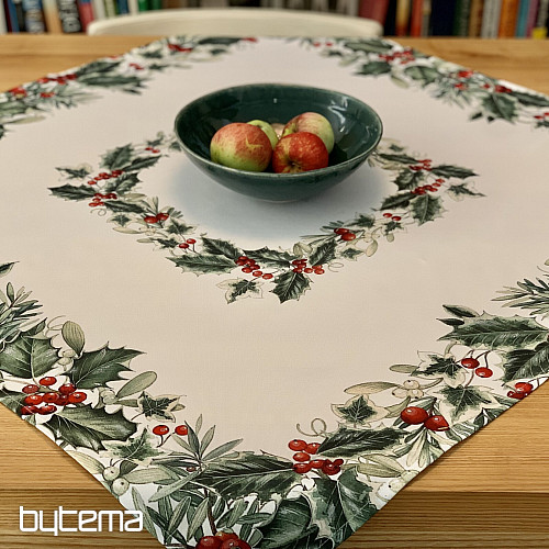 Tablecloth Christmas RED BERRIES