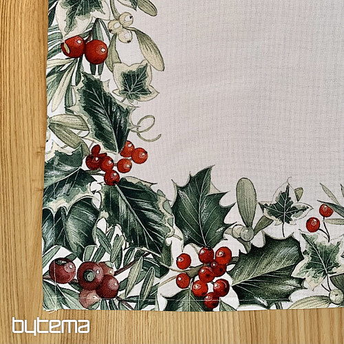 Tablecloth Christmas RED BERRIES