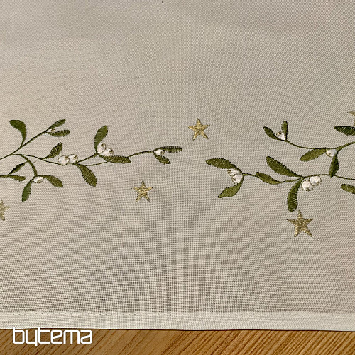 Table cloth TWIGS Mistletoe embroidered