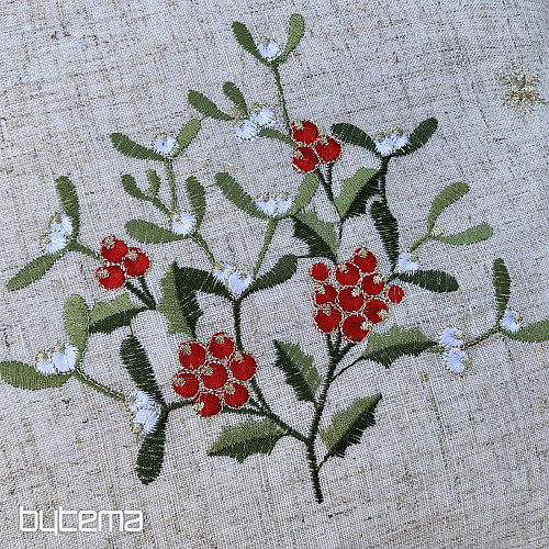 Christmas decoration cover MISTLETOE lace