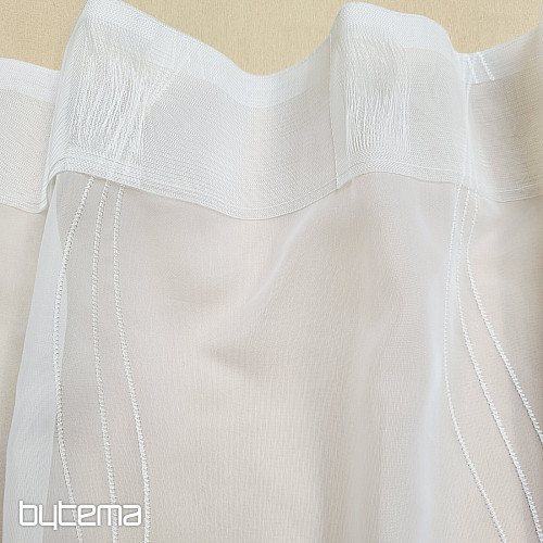 Finished embroidered curtain GERSTER cream