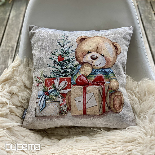 Christmas tapestry TEDDY BEAR WITH GIFTS