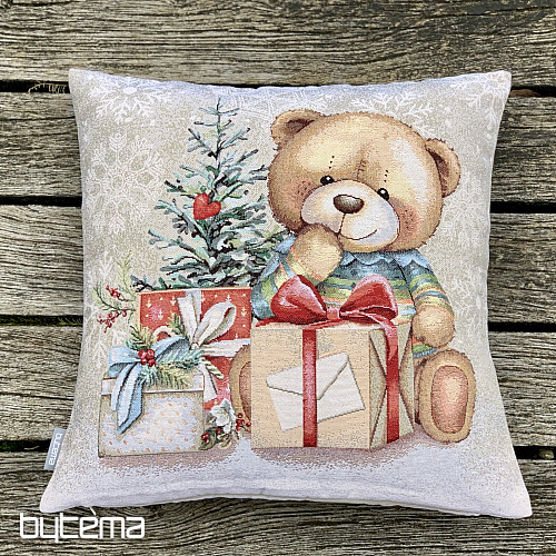 Christmas tapestry TEDDY BEAR WITH GIFTS