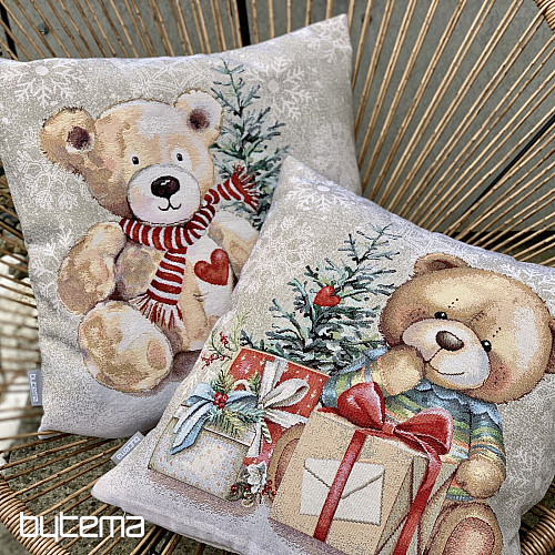 Christmas tapestry TEDDY BEAR WITH GIFTS