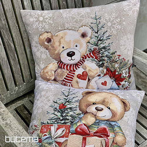 Christmas tapestry TEDDY BEAR WITH GIFTS