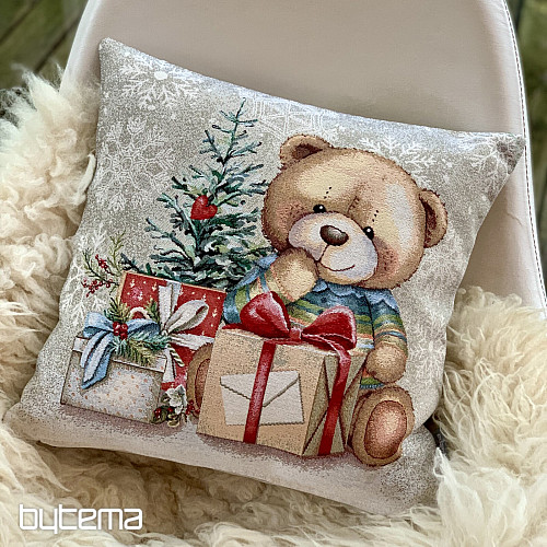 Christmas tapestry TEDDY BEAR WITH GIFTS