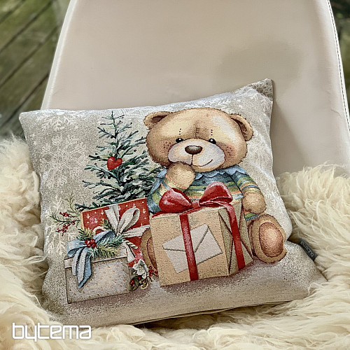 Christmas tapestry TEDDY BEAR WITH GIFTS