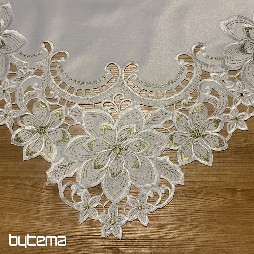 Embroidered Christmas tablecloth GOLD STAR