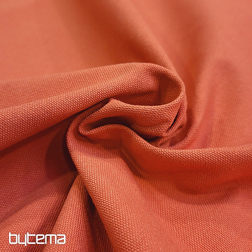 Cotton fabric UNI TERAKOTA coarse cotton 220 g