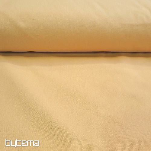 Cotton fabric UNI DARK YELLOW coarse cotton 220 g