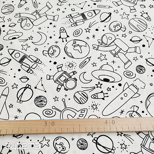 Fabric for painting SPACE
