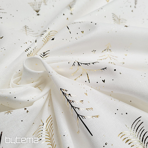 Cotton CANVAS fabric GOLDEN TREES