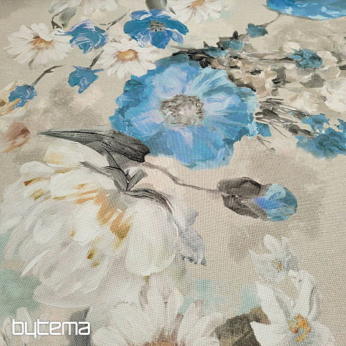 Decorative fabric GARDEN blue