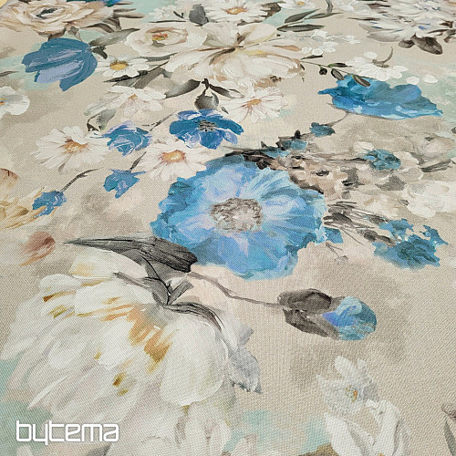 Decorative fabric GARDEN blue