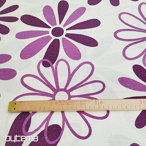 Decorative fabric PURPLE FLOWERS