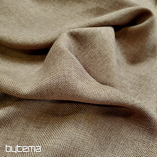 One-color designer decorative fabric ALBA 2/10 SV. BROWN