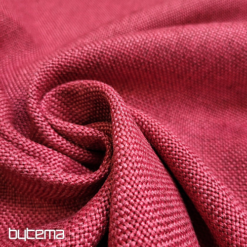 One-color designer decorative fabric ALBA 2/15 RED