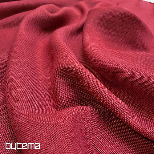 One-color designer decorative fabric ALBA 2/15 RED