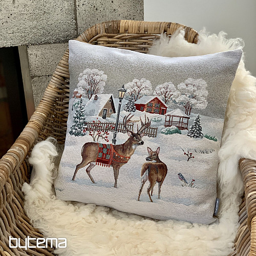 Christmas tapestry cover WINTER IDYL