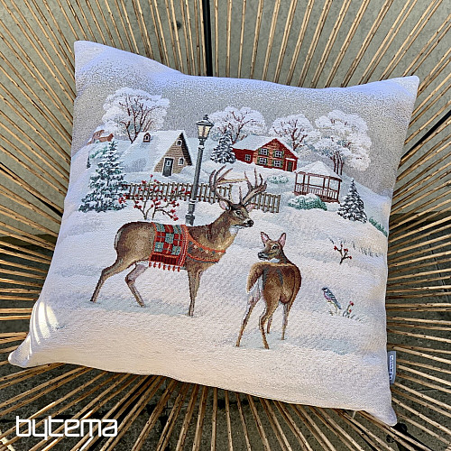 Christmas tapestry cover WINTER IDYL