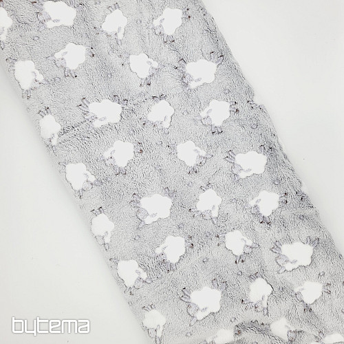 Bed linen MF SHEEP light gray - for the crib