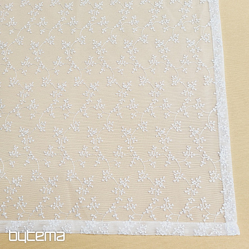 Finished curtain TINY WHITE TWIGS