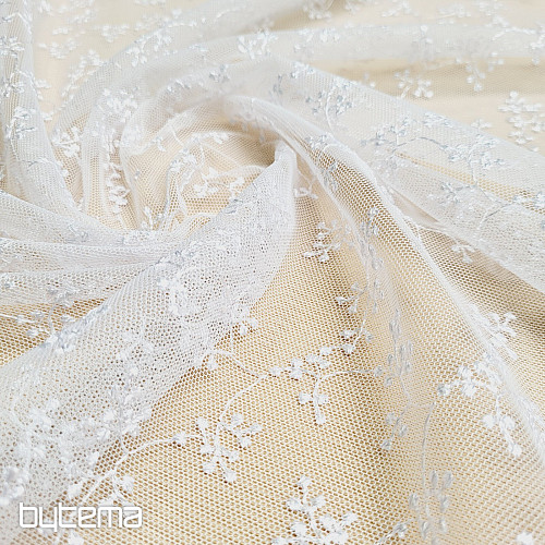 Finished curtain TINY WHITE TWIGS