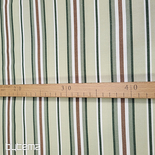 Decorative fabric GREEN STRIPES