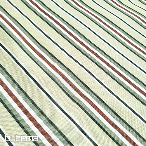 Decorative fabric GREEN STRIPES