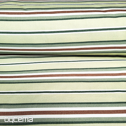 Decorative fabric GREEN STRIPES