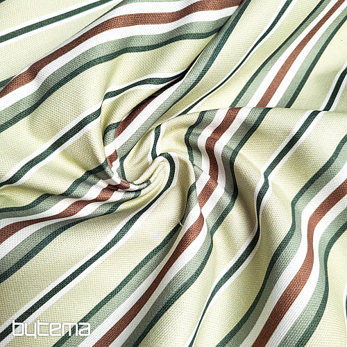 Decorative fabric GREEN STRIPES